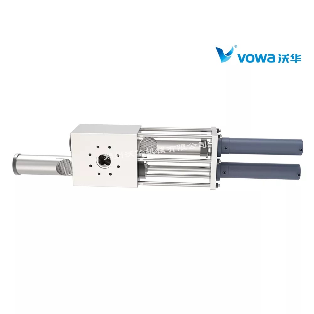 双柱圆形四工位换网器